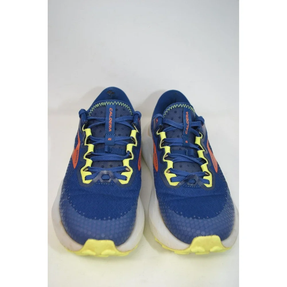 Brooks Caldera 6 Shoes Mens‎ Size 8 Blue Trail Running Sneakers Cushion Athletic